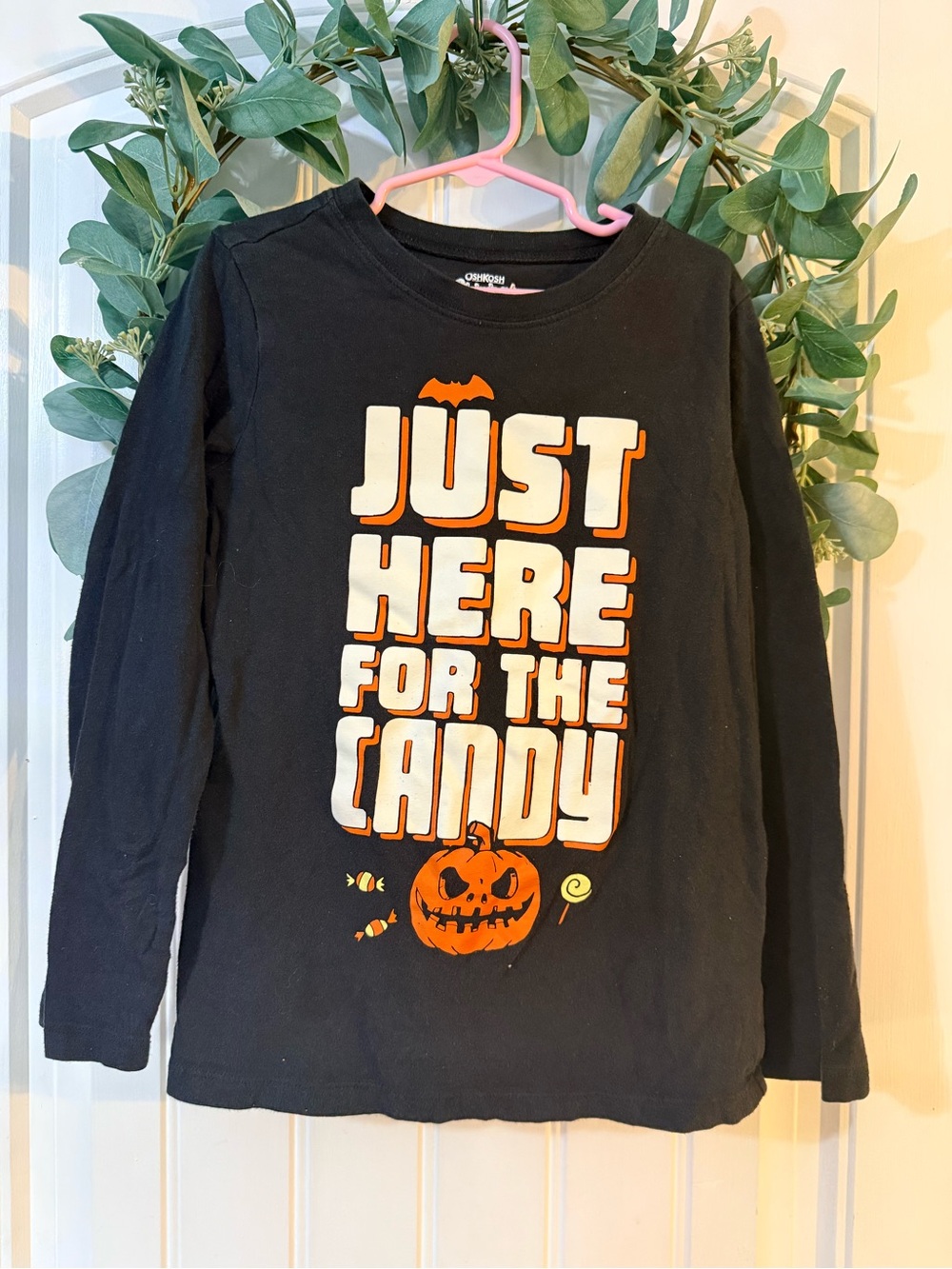🌿10/$25 • OshKosh B'gosh Black Long-Sleeve Halloween Tee